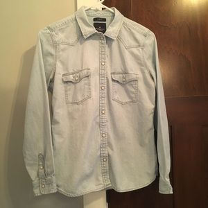 Button-Up Denim Shirt